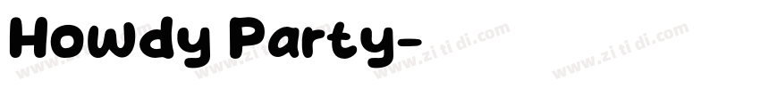 Howdy Party字体转换
